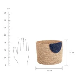 4-tlg. Korbset Handgefertigt Aus Raffia ISALO In Natur-Blau -Butlers Speichern butlers 4 tlg korbset handgefertigt aus raffia isalo in natur blau 2