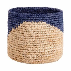 4-tlg. Korbset Handgefertigt Aus Raffia ISALO In Natur-Blau -Butlers Speichern butlers 4 tlg korbset handgefertigt aus raffia isalo in natur blau 5