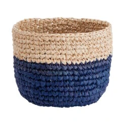 4-tlg. Korbset Handgefertigt Aus Raffia ISALO In Natur-Blau -Butlers Speichern butlers 4 tlg korbset handgefertigt aus raffia isalo in natur blau 7