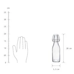 4x Flasche Mit Bügelverschluss 250ml SWING In Transparent -Butlers Speichern butlers 4x flasche mit bugelverschluss 250ml swing in transparent 3