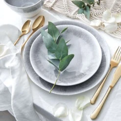 4x Frühstücksteller Ø23cm ATLANTIS In Grau -Butlers Speichern butlers 4x fruhstucksteller o23cm atlantis in grau 9