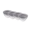 4x Schale 640ml ATLANTIS In Grau -Butlers Speichern butlers 4x schale 640ml atlantis in grau