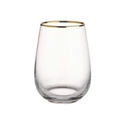 6x Gläser Mit Goldrand 590ml TOUCH OF GOLD In Transparent -Butlers Speichern butlers 6x glaser mit goldrand 590ml touch of gold in transparent 2