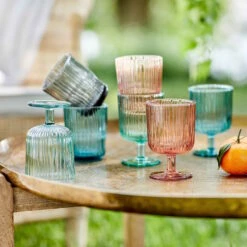 6x Gläser Mit Rillen 250ml CHELSEA In Pastellorange -Butlers Speichern butlers 6x glaser mit rillen 250ml chelsea in pastellorange 4