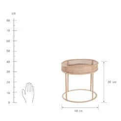 Beistelltisch Höhe 39cm BOHO LOUNGE In Natur -Butlers Speichern butlers beistelltisch hohe 39cm boho lounge in natur 2