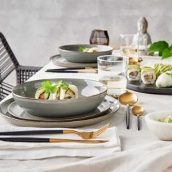 Besteck-Set 16-tlg. Matt STILETTO In Gold-Schwarz 12 Besteck-Set 16-tlg. Matt STILETTO In Gold-Schwarz -Butlers Speichern butlers besteck set 16 tlg matt stiletto in gold schwarz 4