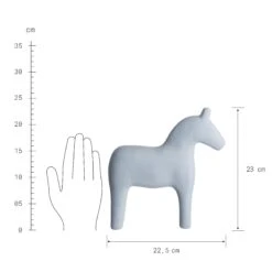 Deko Pferd Höhe 23cm LASSE In Blau -Butlers Speichern butlers deko pferd hohe 23cm lasse in blau 2