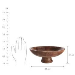 Deko-Schale Mit Fuß Ø30cm MANGO DAYS In Braun -Butlers Speichern butlers deko schale mit fuss o30cm mango days in braun 2