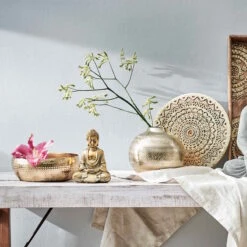 Deko-Schale Mit Lochrand Ø27cm BALI In Gold -Butlers Speichern butlers deko schale mit lochrand o27cm bali in gold 1