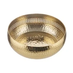 Deko-Schale Mit Lochrand Ø27cm BALI In Gold -Butlers Speichern butlers deko schale mit lochrand o27cm bali in gold 3