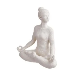 Deko Statue Höhe 24cm LOTUS In Weiß 12 Deko Statue Höhe 24cm LOTUS In Weiß -Butlers Speichern butlers deko statue hohe 24cm lotus in weiss 2