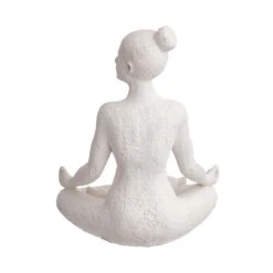 Deko Statue Höhe 24cm LOTUS In Weiß 16 Deko Statue Höhe 24cm LOTUS In Weiß -Butlers Speichern butlers deko statue hohe 24cm lotus in weiss 6