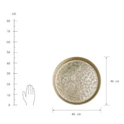 Deko Tablett Ø46cm ORIENTAL LOUNGE In Gold -Butlers Speichern butlers deko tablett o46cm oriental lounge in gold 2