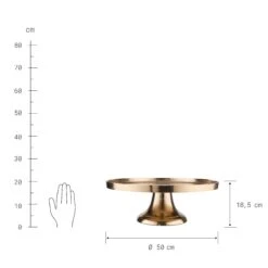 Deko-Teller Mit Fuß Ø50cm BANQUET In Gold -Butlers Speichern butlers deko teller mit fuss o50cm banquet in gold 3