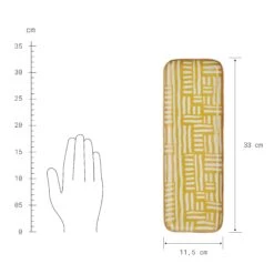 Dekotablett L 33 X B 12cm PATTERY In Gelb -Butlers Speichern butlers dekotablett l 33 x b 12cm pattery in gelb 3
