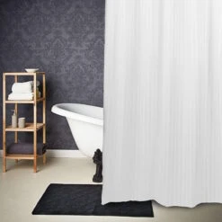 Duschvorhang Streifen WET WET WET In Weiß -Butlers Speichern butlers duschvorhang streifen wet wet wet in weiss 4