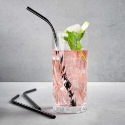 Edelstahltrinkhalme Mit Bürste MANHATTAN LOUNGE In Schwarz -Butlers Speichern butlers edelstahltrinkhalme mit burste manhattan lounge in schwarz 1