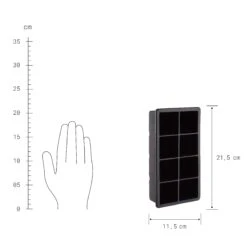 Eiswürfelform Für 8 XXL Eiswürfel COOL DOWN In Schwarz -Butlers Speichern butlers eiswurfelform fur 8 xxl eiswurfel cool down in schwarz 2