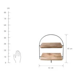 Etagere 2-stufig Höhe 45cm MANGO DAYS In Braun -Butlers Speichern butlers etagere 2 stufig hohe 45cm mango days in braun 3