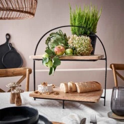 Etagere 2-stufig Höhe 45cm MANGO DAYS In Braun -Butlers Speichern butlers etagere 2 stufig hohe 45cm mango days in braun 5