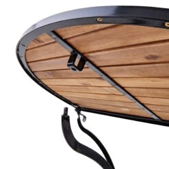 Gartentisch Halbrund PARKLIFE In Schwarz-Natur -Butlers Speichern butlers gartentisch halbrund parklife in schwarz natur 8