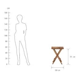 Gartentisch Klappbar LODGE In Natur -Butlers Speichern butlers gartentisch klappbar lodge in natur 2