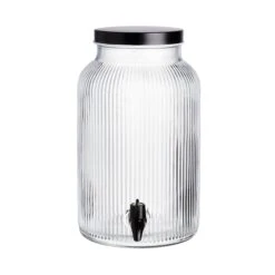 Getränkespender Mit Ständer 2 Tlg. FOUNTAIN In Transparent-Schwarz -Butlers Speichern butlers getrankespender mit stander 2 tlg fountain in transparent schwarz 5