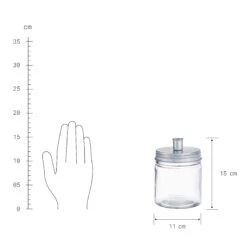Glas Mit Kerzenhalter Höhe 15cm CANDLE JAR In Silber -Butlers Speichern butlers glas mit kerzenhalter hohe 15cm candle jar in silber 2