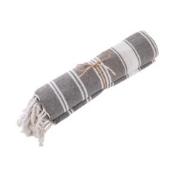 Hamamtuch L 170 X B 90cm SURFSIDE In Anthrazit -Butlers Speichern butlers hamamtuch l 170 x b 90cm surfside in anthrazit 3