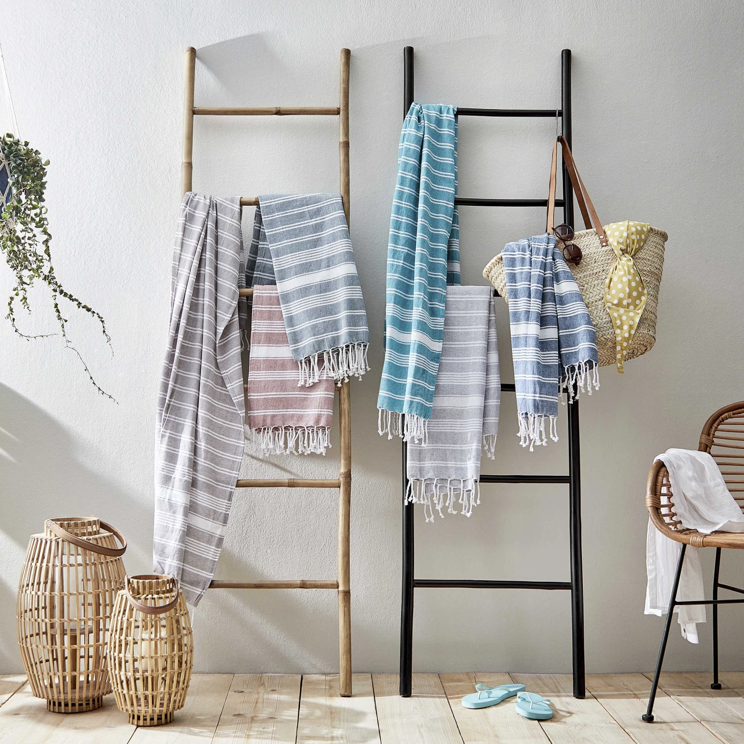 Hamamtuch L 170 X B 90cm SURFSIDE In Türkis 4 Hamamtuch L 170 X B 90cm SURFSIDE In Türkis – Bild 2