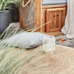 Hanf-Teppich Ø110cm ALL NATURE In Natur -Butlers Speichern butlers hanf teppich o110cm all nature in natur 5