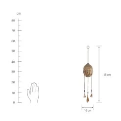 Hängedekoration "Buddha" L 55 X B 10cm BALI In Gold 8 Hängedekoration "Buddha" L 55 X B 10cm BALI In Gold -Butlers Speichern butlers hangedekoration buddha l 55 x b 10cm bali in gold 2