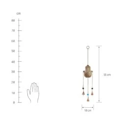 Hängedekoration "Fatimas Hand" Länge 55cm BALI In Gold -Butlers Speichern butlers hangedekoration fatimas hand lange 55cm bali in gold 2