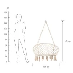 Hängesessel Mit Fransen Ø100cm PARADISE NOW In Creme -Butlers Speichern butlers hangesessel mit fransen o100cm paradise now in creme 3