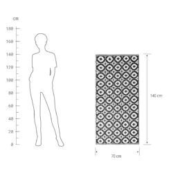 In- & Outdoor-Läufer Mosaik L 140 X B 70cm COLOUR CLASH In Schwarz-Weiß -Butlers Speichern butlers in and outdoor laufer mosaik l 140 x b 70cm colour clash in schwarz weiss 2