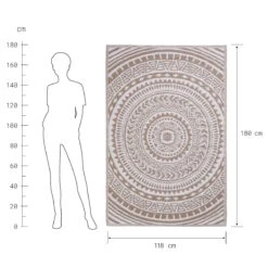 In- & Outdoor-Teppich Circles L 180 X B 118cm COLOUR CLASH In Beige -Butlers Speichern butlers in and outdoor teppich circles l 180 x b 118cm colour clash in beige 2