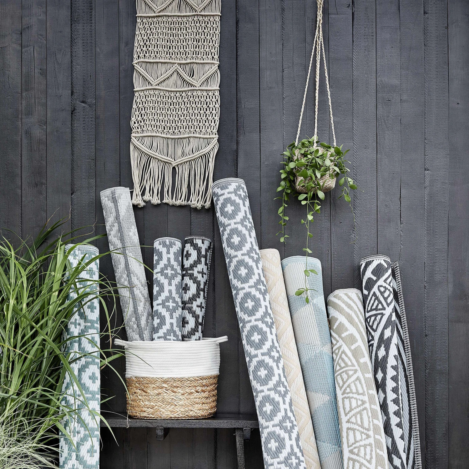 In- & Outdoor-Teppich Ethno L 150 X B 90cm COLOUR CLASH In Grau 9 In- & Outdoor-Teppich Ethno L 150 X B 90cm COLOUR CLASH In Grau – Bild 7