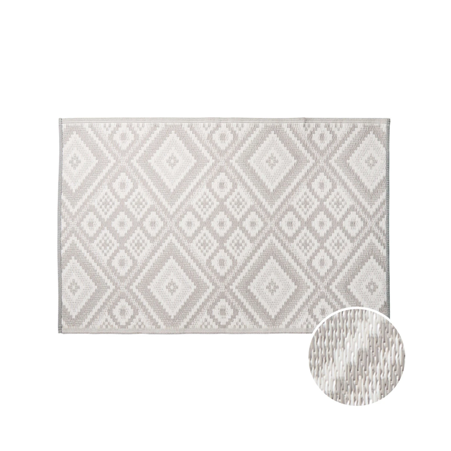 In- & Outdoor-Teppich Ethno L 150 X B 90cm COLOUR CLASH In Grau 3 In- & Outdoor-Teppich Ethno L 150 X B 90cm COLOUR CLASH In Grau