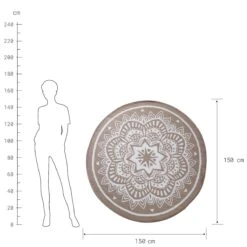 In- & Outdoor-Teppich Flora Ø150cm COLOUR CLASH In Natur-Weiß 11 In- & Outdoor-Teppich Flora Ø150cm COLOUR CLASH In Natur-Weiß -Butlers Speichern butlers in and outdoor teppich flora o150cm colour clash in natur weiss 3