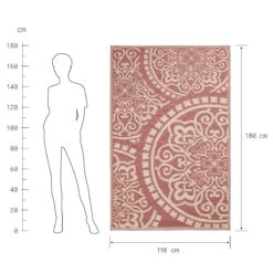 In- & Outdoor-Teppich Floral L 180 X B 118cm COLOUR CLASH In Hellrot-Creme 10 In- & Outdoor-Teppich Floral L 180 X B 118cm COLOUR CLASH In Hellrot-Creme -Butlers Speichern butlers in and outdoor teppich floral l 180 x b 118cm colour clash in hellrot creme 2