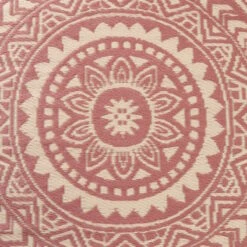 In- & Outdoor-Teppich Ø118cm COLOUR CLASH In Hellrot-Creme -Butlers Speichern butlers in and outdoor teppich o118cm colour clash in hellrot creme 4