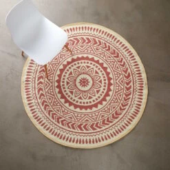 In- & Outdoor-Teppich Ø150cm COLOUR CLASH In Hellrot-Creme 7 In- & Outdoor-Teppich Ø150cm COLOUR CLASH In Hellrot-Creme -Butlers Speichern butlers in and outdoor teppich o150cm colour clash in hellrot creme 1