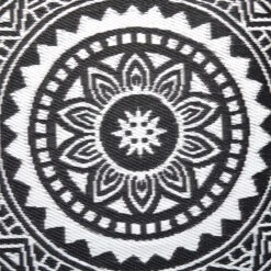 In- & Outdoor-Teppich Ø150cm COLOUR CLASH In Schwarz-Weiß -Butlers Speichern butlers in and outdoor teppich o150cm colour clash in schwarz weiss 3