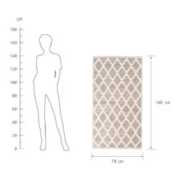 In- & Outdoor-Teppich Rauten L 140 X B 70cm COLOUR CLASH In Natur -Butlers Speichern butlers in and outdoor teppich rauten l 140 x b 70cm colour clash in natur 2