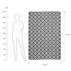 In- & Outdoorteppich Mosaik L 180 X B 120cm COLOUR CLASH In Schwarz -Butlers Speichern butlers in and outdoorteppich mosaik l 180 x b 120cm colour clash in schwarz 2