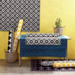 In- & Outdoorteppich Mosaik L 180 X B 120cm COLOUR CLASH In Schwarz -Butlers Speichern butlers in and outdoorteppich mosaik l 180 x b 120cm colour clash in schwarz 5