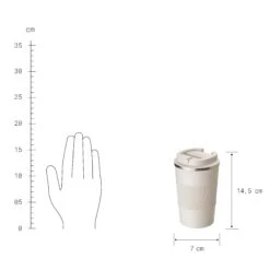 Kaffeebecher 380ml TO GO In Beige -Butlers Speichern butlers kaffeebecher 380ml to go in beige 2