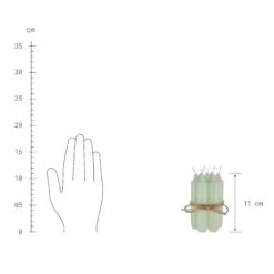 Kerzen-Set 7 Stück LITTLE LIGHT In Pastellgrün -Butlers Speichern butlers kerzen set 7 stuck little light in pastellgrun 2