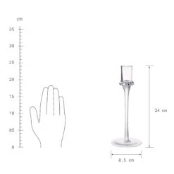Kerzenhalter Höhe 24cm INVISIBLE In Transparent -Butlers Speichern butlers kerzenhalter hohe 24cm invisible in transparent 3