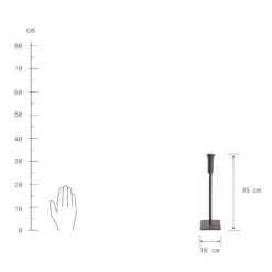 Kerzenhalter Höhe 35cm RUST In Braun -Butlers Speichern butlers kerzenhalter hohe 35cm rust in braun 2